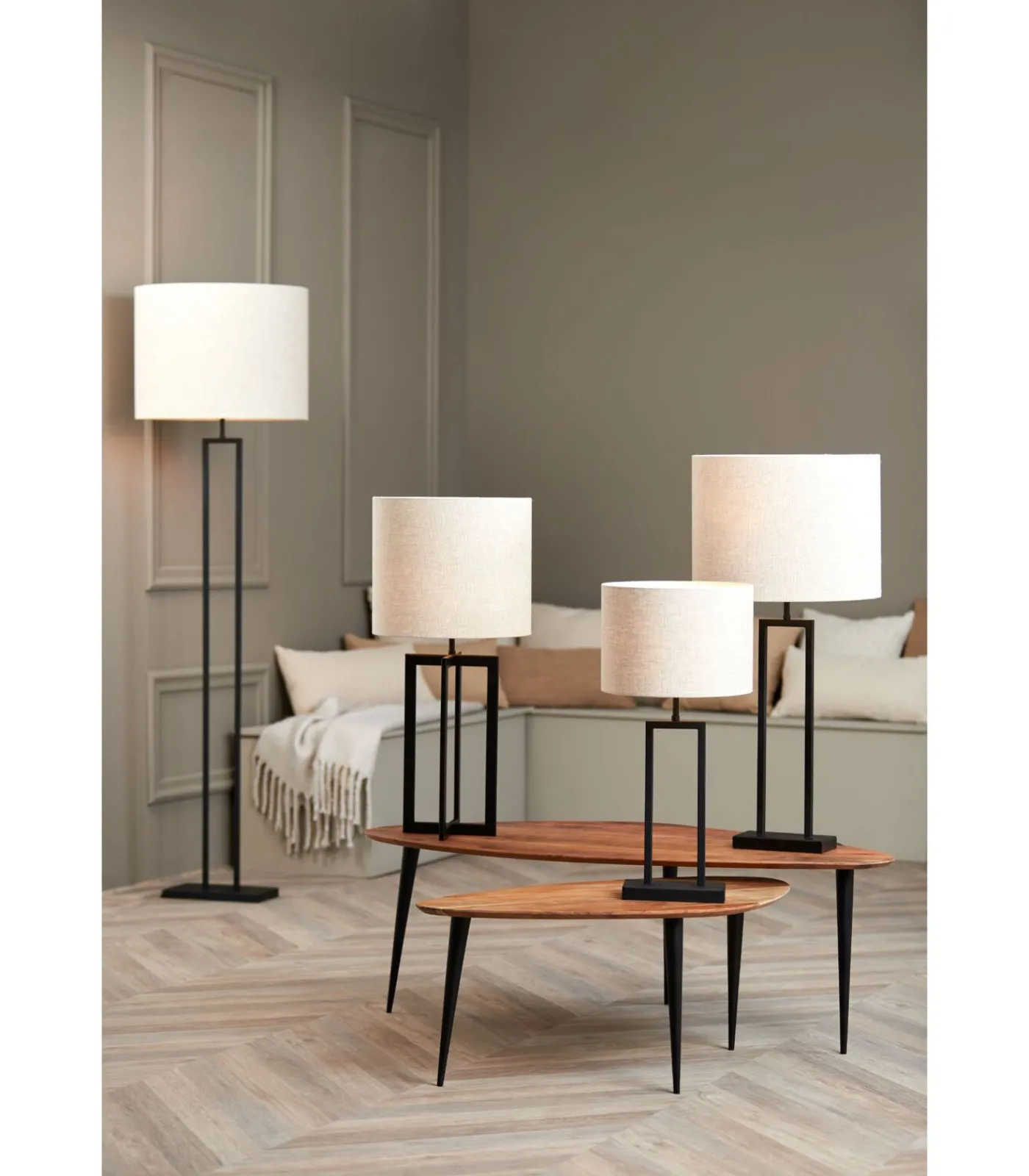 Hot Cilinder Lampenkap Livigno - Naturel - Ø30x21cm Lampenkappen