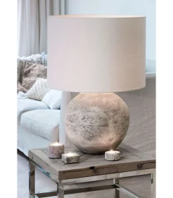 Discount Cilinder Lampenkap Livigno - Eiwit - Ø40x30cm Lampenkappen