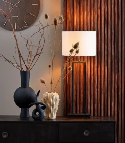 New Cilinder Lampenkap Livigno - Eiwit - Ø30x21cm Lampenkappen