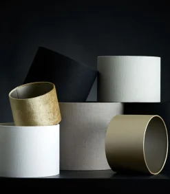 New Cilinder Lampenkap Livigno - Eiwit - Ø30x21cm Lampenkappen