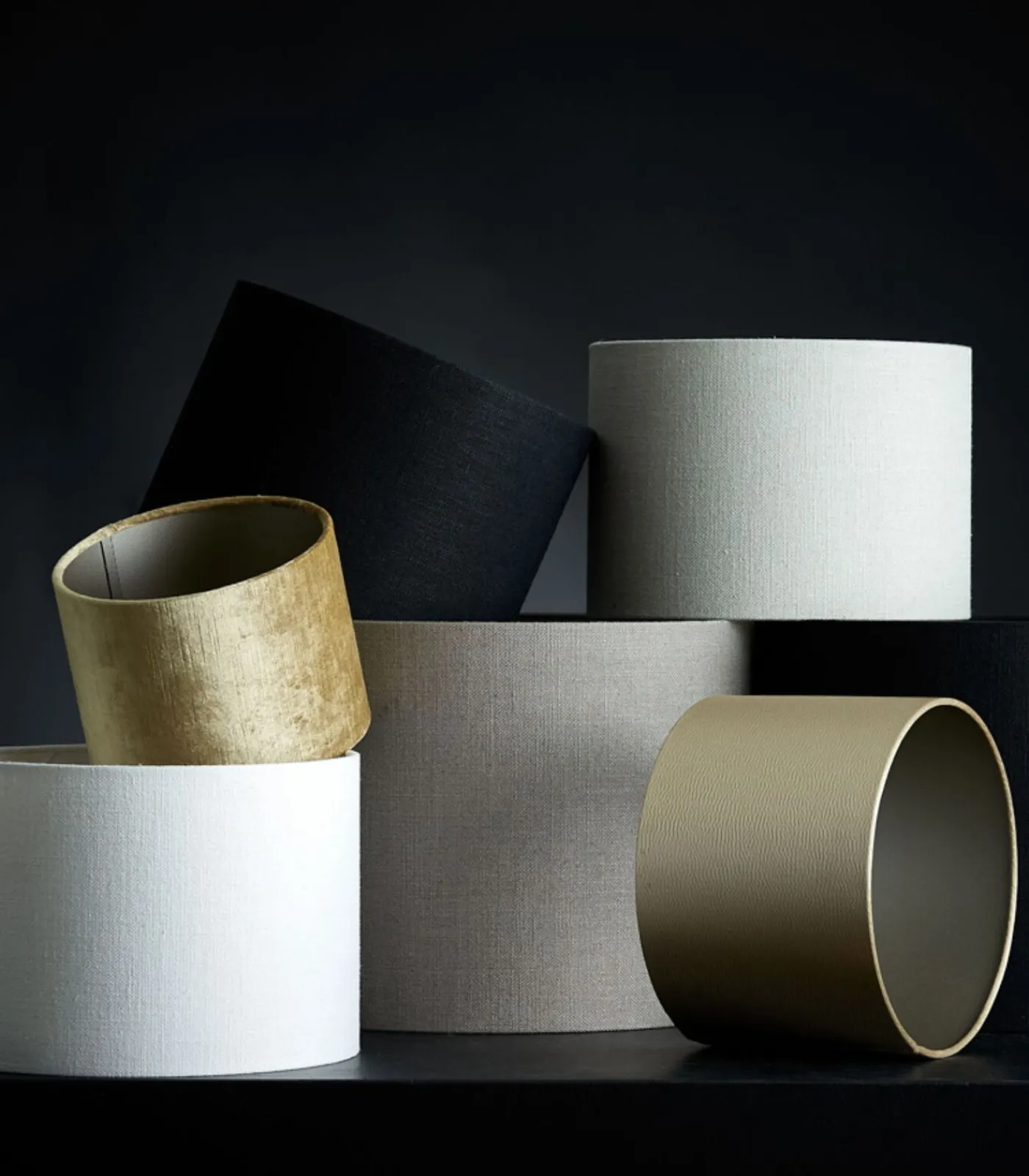 New Cilinder Lampenkap Livigno - Eiwit - Ø30x21cm Lampenkappen