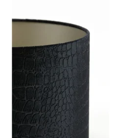 Clearance Cilinder Lampenkap Praya - Zwart - Ø30x21cm Lampenkappen