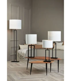 Sale Cilinder Lampenkap Velours - Wit - Ø40x30cm Lampenkappen