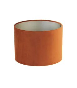 Clearance Cilinder Lampenkap Velours - Terra - Ø40x30cm Lampenkappen