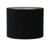 New Cilinder Lampenkap Velours - Zwart - Ø40x30cm Lampenkappen