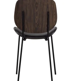 Online Classic Eetkamerstoelen - Hout - Zwart/Walnoot - Set van 6 Stoelen