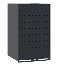 New Containerberging 2 containers 138x79x117 cm staal antraciet Manden En Bakken