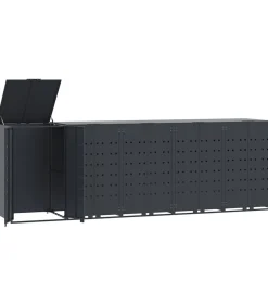 Hot Containerberging 5 containers 345x79x117 cm staal antraciet Manden En Bakken