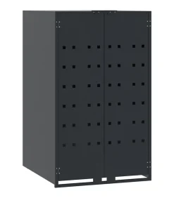 Containerberging 6 containers 414x79x117 cm staal antraciet Manden En Bakken