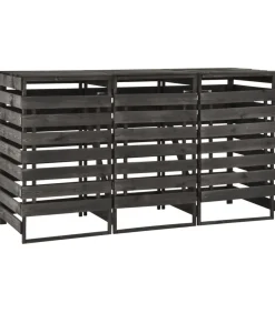 Discount Containerberging driedubbel 210x75x121 cm geverfd grenenhout Manden En Bakken