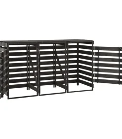 Discount Containerberging driedubbel 210x75x121 cm geverfd grenenhout Manden En Bakken