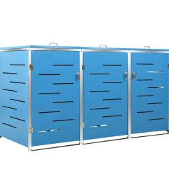 Hot Containerberging driedubbel 207x77,5x112,5 cm roestvrij staal Manden En Bakken