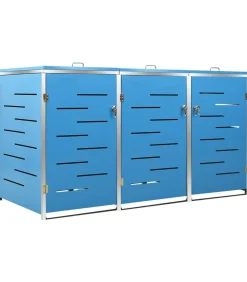 Hot Containerberging driedubbel 207x77,5x112,5 cm roestvrij staal Manden En Bakken