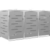 Containerberging driedubbel 207x77,5x112,5 cm roestvrij staal Manden En Bakken