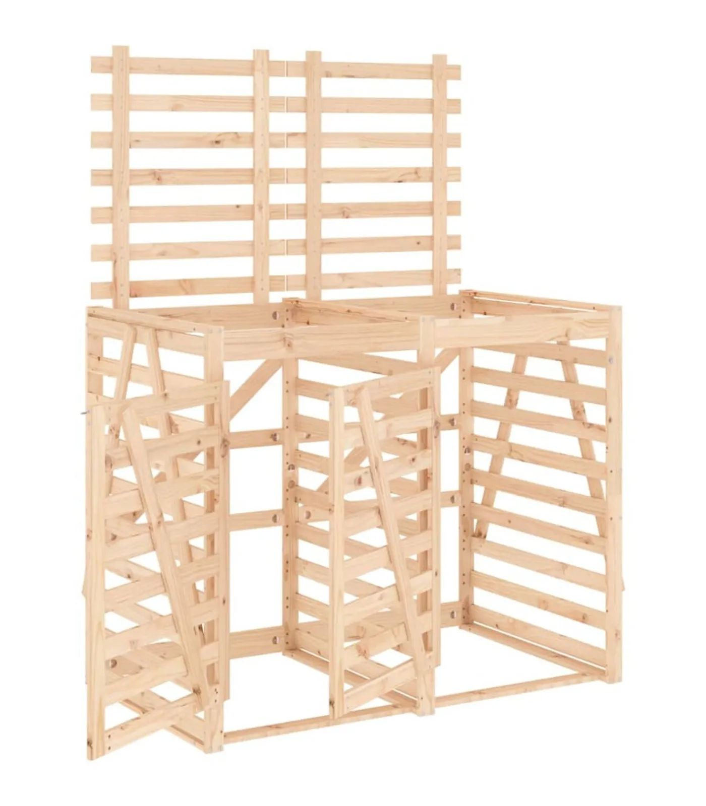 Online Containerberging dubbel massief grenenhout Manden En Bakken