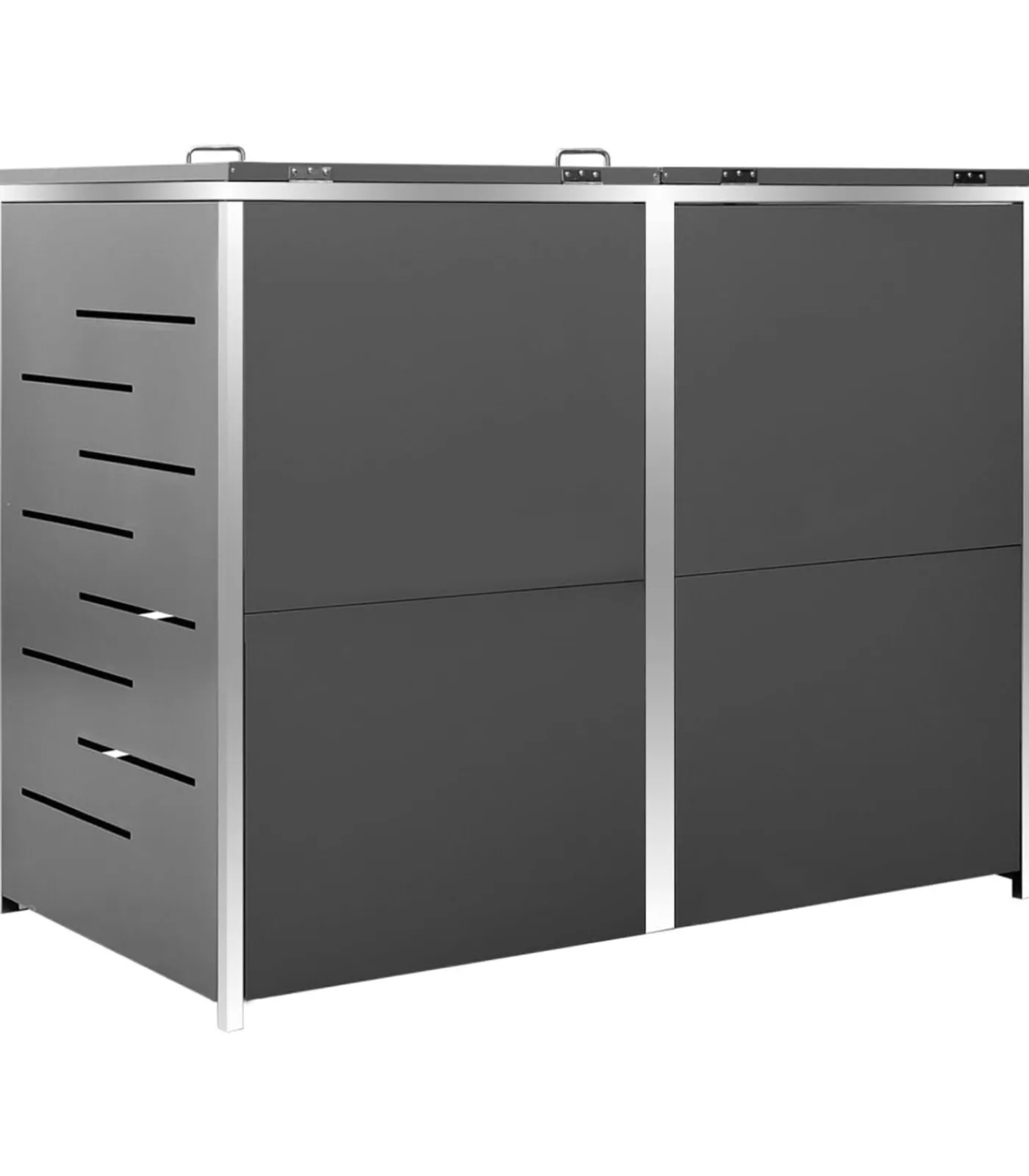 Discount Containerberging dubbel 138x77,5x112,5 cm roestvrij staal Manden En Bakken