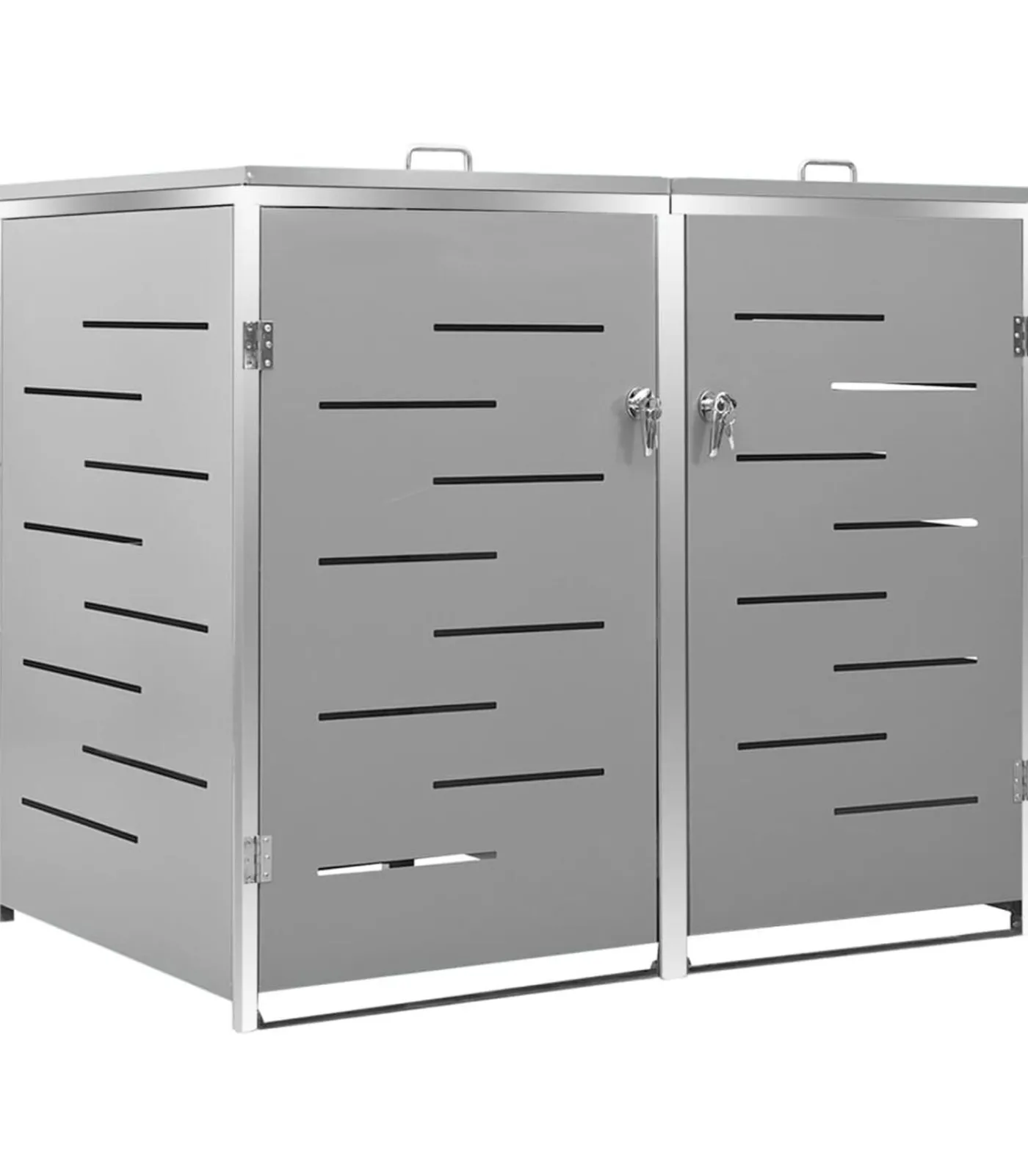 Hot Containerberging dubbel 138x77,5x112,5 cm roestvrij staal Manden En Bakken