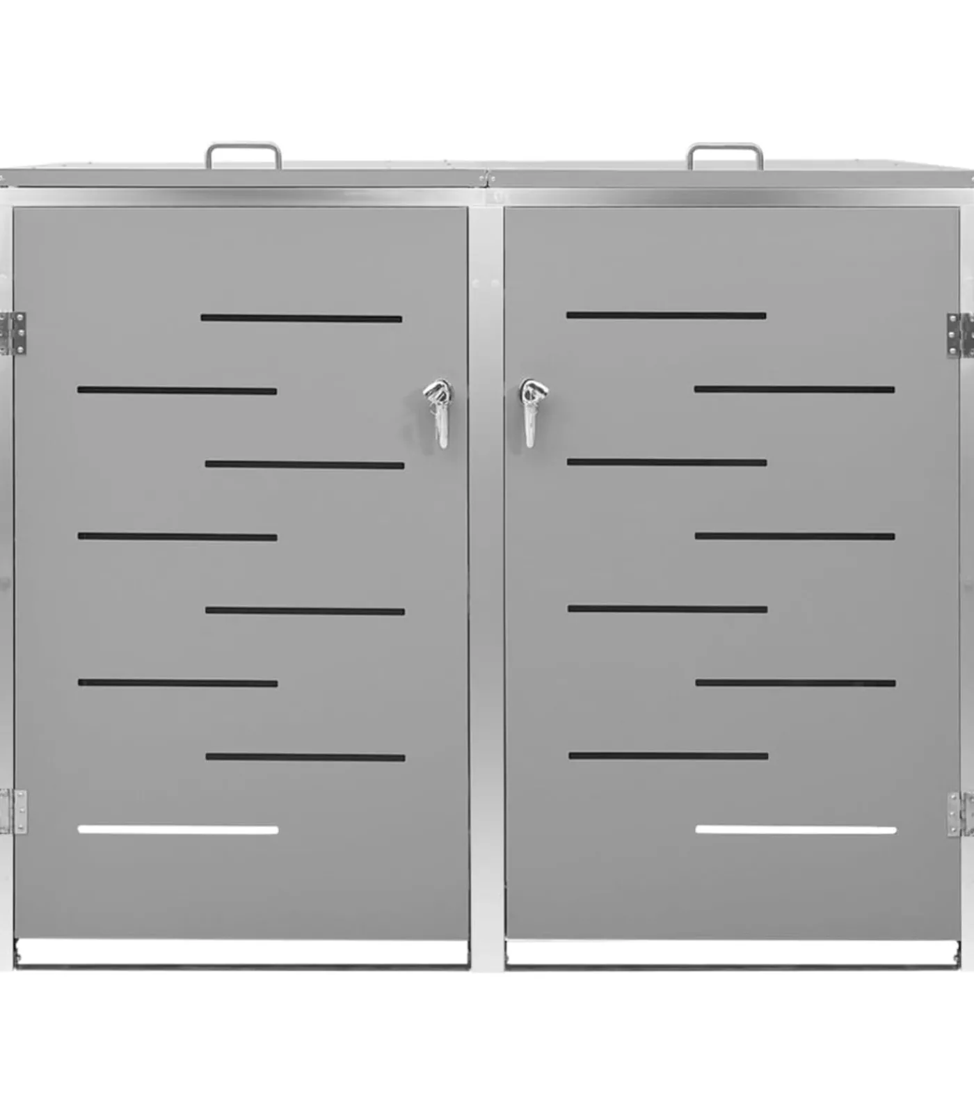 Hot Containerberging dubbel 138x77,5x112,5 cm roestvrij staal Manden En Bakken