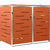 Clearance Containerberging dubbel 138x77,5x112,5 cm roestvrij staal Manden En Bakken