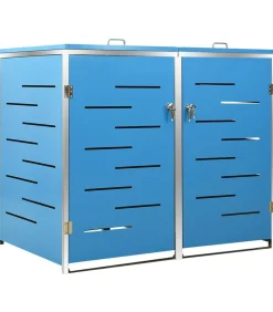 Outlet Containerberging dubbel 138x77,5x112,5 cm roestvrij staal Manden En Bakken