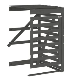 Sale Containerberging verlengstuk massief grenenhout grijs Manden En Bakken