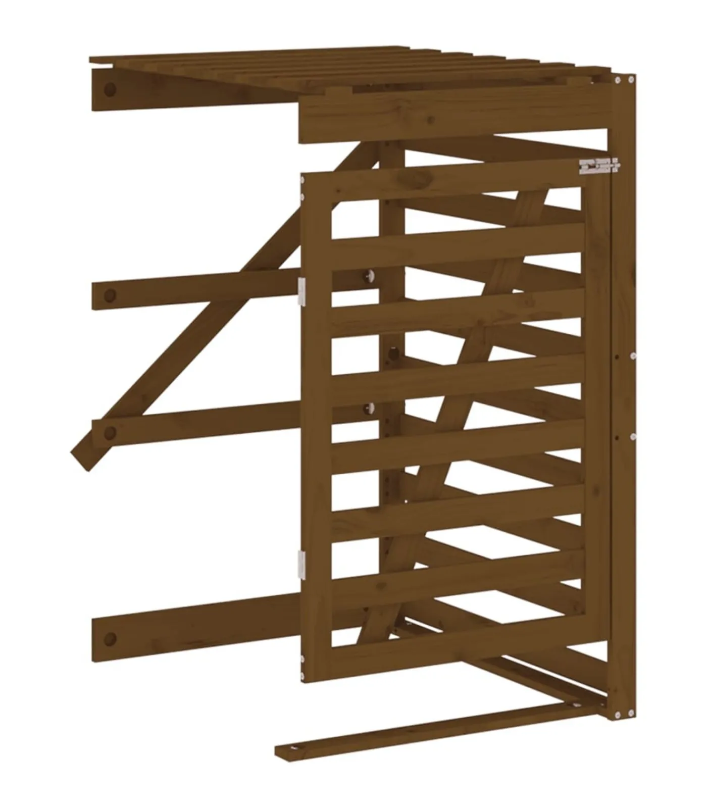 Outlet Containerberging verlengstuk massief grenenhout honingbruin Manden En Bakken