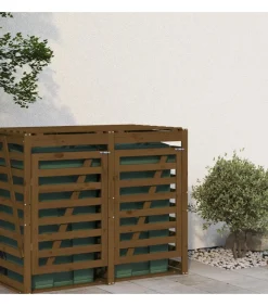 Outlet Containerberging verlengstuk massief grenenhout honingbruin Manden En Bakken