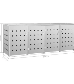 Clearance Containerberging vierdubbel 240 L roestvrij staal Manden En Bakken