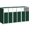 Best Containerberging voor 3 containers 216x81x115 cm staal groen Manden En Bakken
