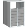 New Containerberging voor 1 container 72x81x115 cm staal grijs Manden En Bakken