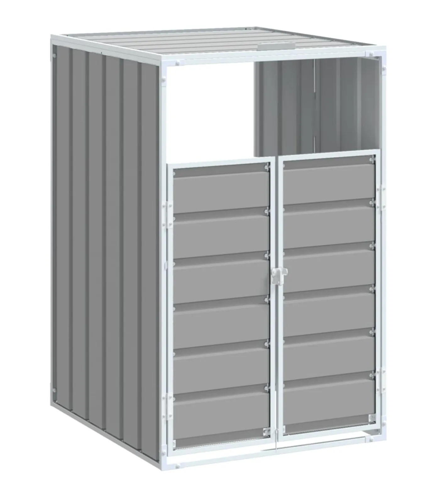 New Containerberging voor 1 container 72x81x115 cm staal grijs Manden En Bakken