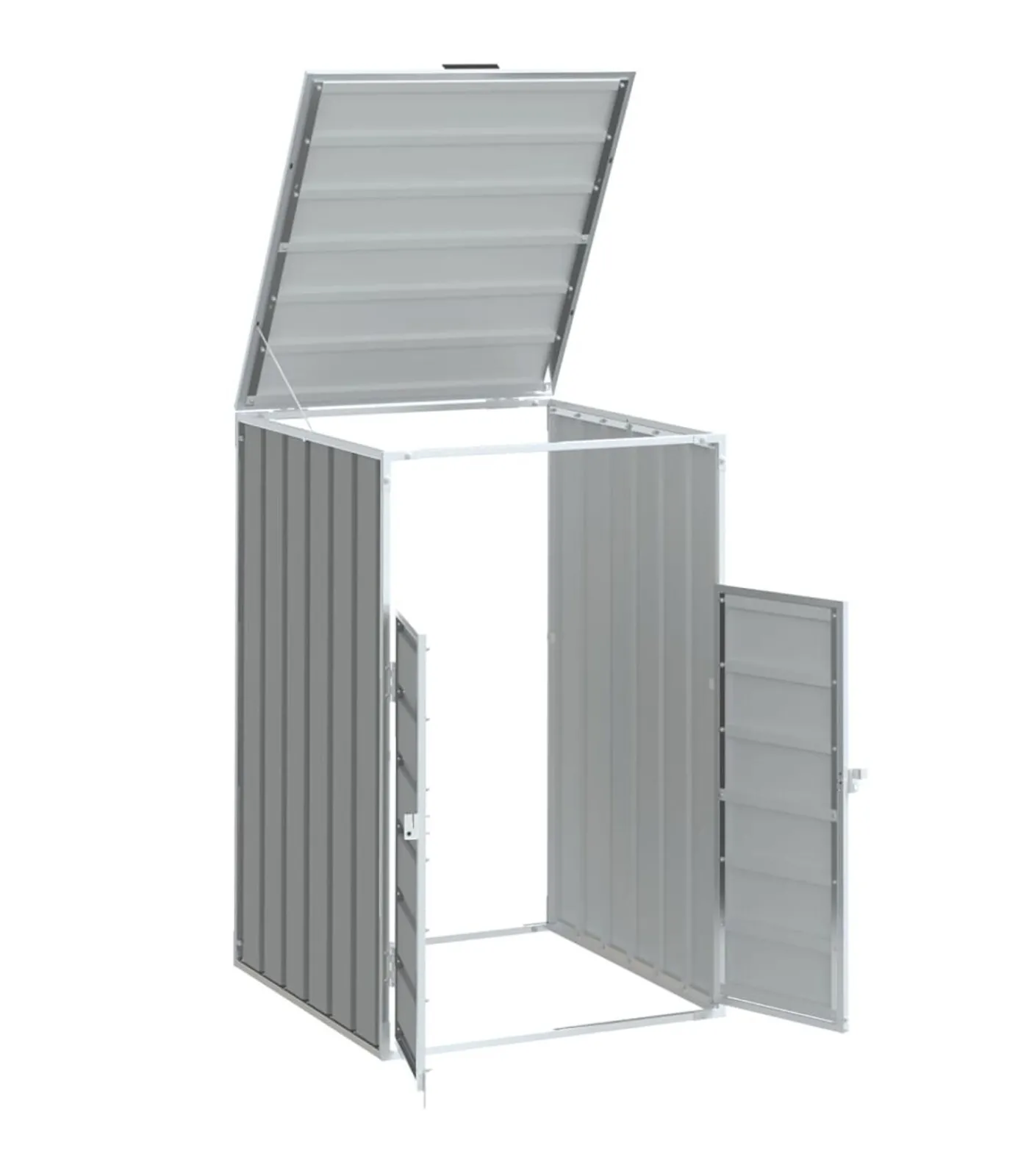 New Containerberging voor 1 container 72x81x115 cm staal grijs Manden En Bakken