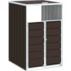 Best Containerberging voor 1 container 72x81x115 cm staal bruin Manden En Bakken