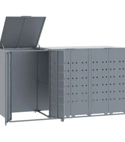 Sale Containerberging voor 3 containers 207x79x117 cm staal grijs Manden En Bakken