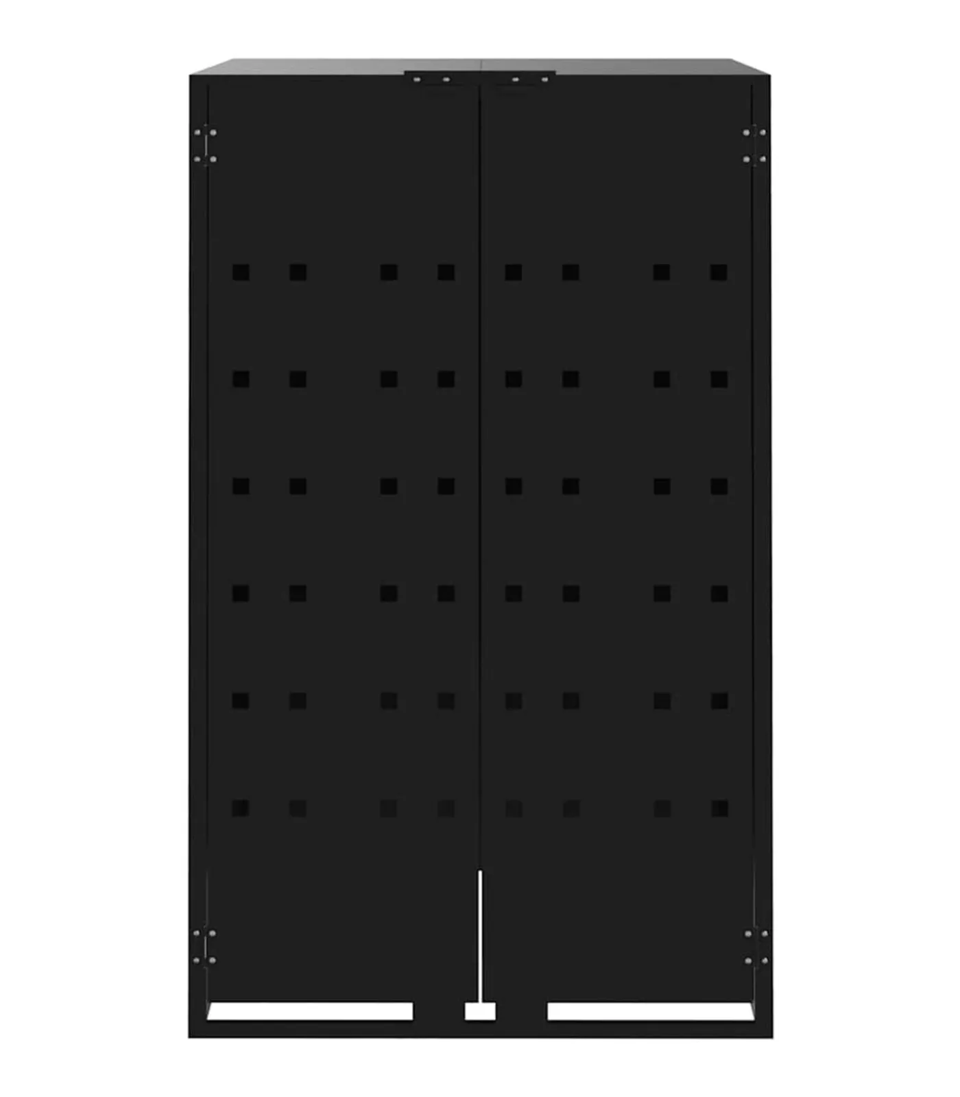 Containerberging voor 1 container 69x79x117 cm staal zwart Manden En Bakken