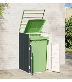 Containerberging voor 1 container 72x81x115 cm staal antraciet Manden En Bakken