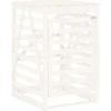 Best Containerberging 84x90x128,5 cm massief grenenhout wit Manden En Bakken