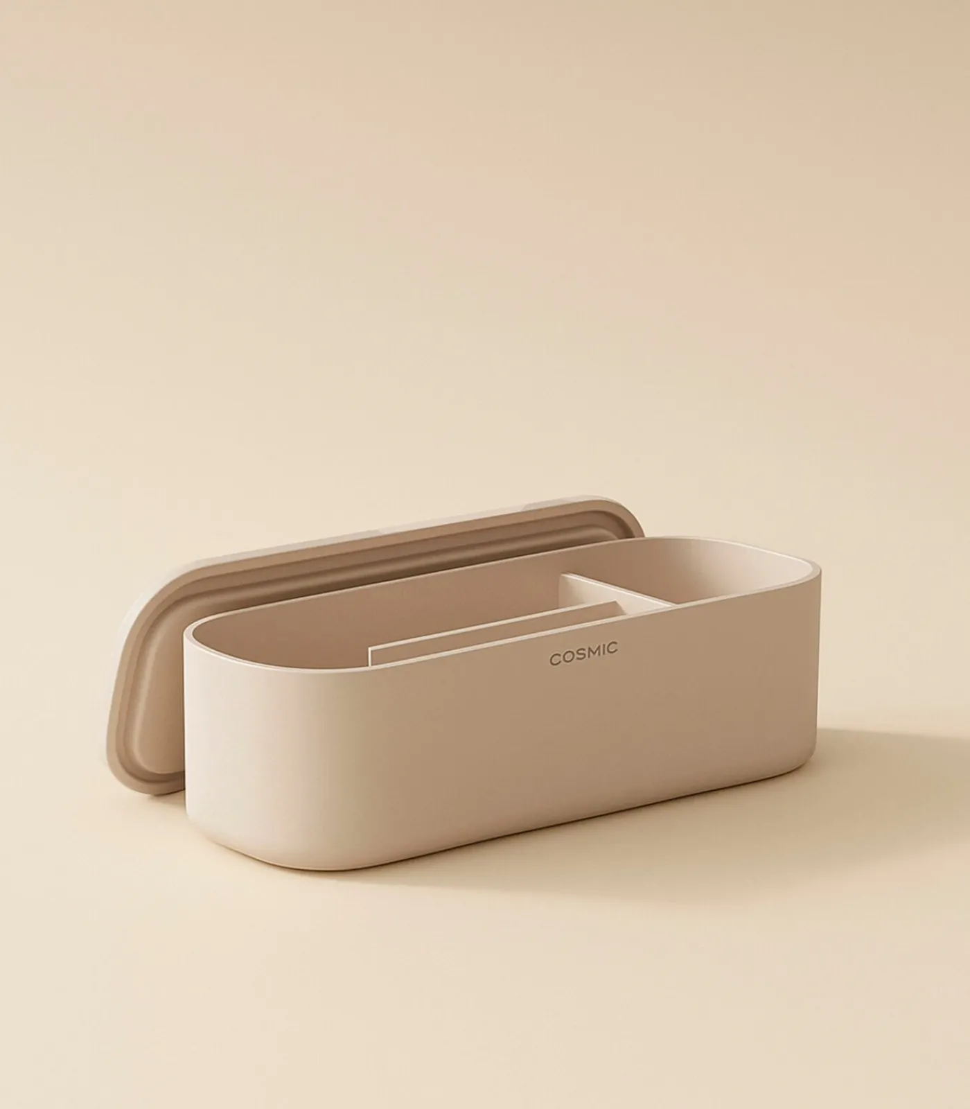 Hot ALIFE Plankpakket. Bevat een handdoekring en een organizer. Gemaakt van ABS met een minimalistisch en functioneel design. Set organizer-accessoires voor de Alife plank. Kleur: zandgrijs. Organiseren