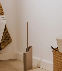 Flat Matte Gold Toiletborstelhouder Toiletaccessoires