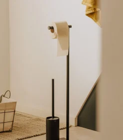 Clearance toiletborstelhouder zwart mat Essentials Toiletaccessoires