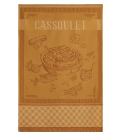 - Cassoulet - Theedoek van katoenen jacquard met print 50 x 75 cm Keuken- & Tafellinnen