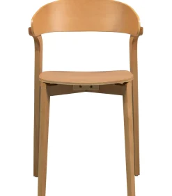 Best Cras Eetkamerstoelen - Essenhout - Naturel - Set van 6 Stoelen
