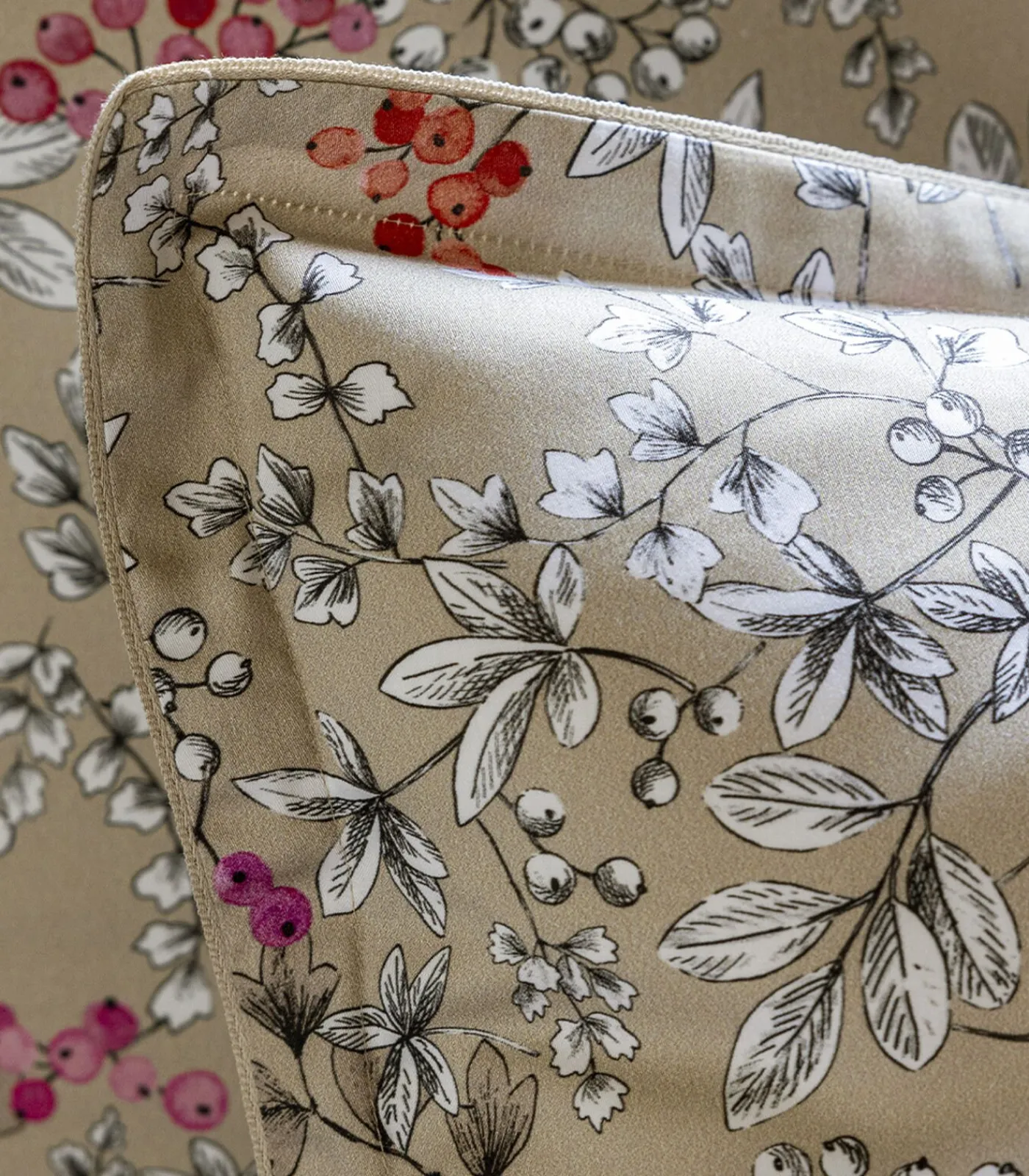 Sale Cueillette - Effen kussensloop in biologisch katoen satijn Kussenslopen