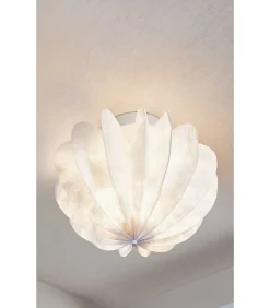 Online Dalia plafondlamp - Papier - Wit - 28xØ40 cm Hanglampen