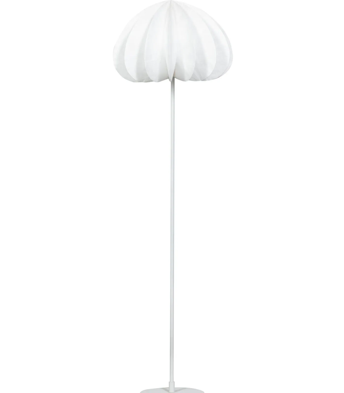 Outlet Dalia vloerlamp - Papier - Wit - 150xØ50 cm Vloerlampen