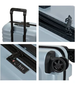 Dandelion Handbagage Koffer 4 Wielen Blauwe Trolleys