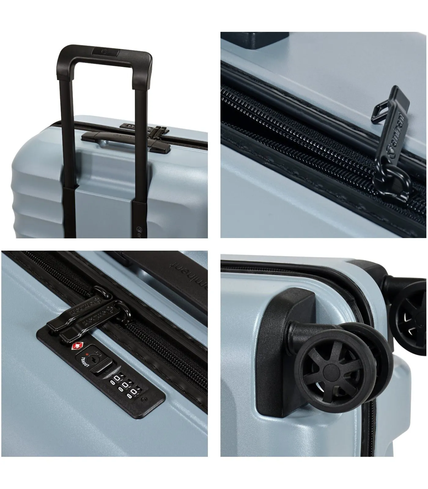 Dandelion Handbagage Koffer 4 Wielen Blauwe Trolleys