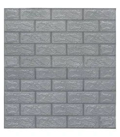 Discount 3D-behang zelfklevend 40 st bakstenen antracietkleurig Decoratie
