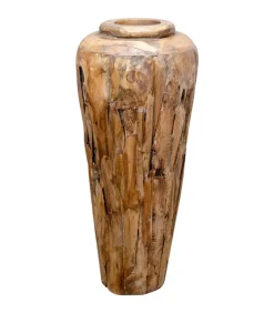 Sale Decoratievaas 40x80 cm massief teakhout Vazen