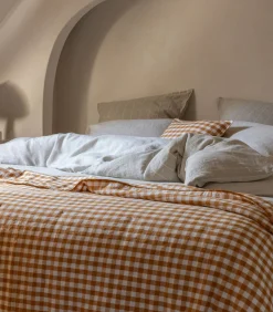 Clearance Dekbedovertrek van gewassen hennep, ONTSPANNING HENNEP Dekbedovertrekken